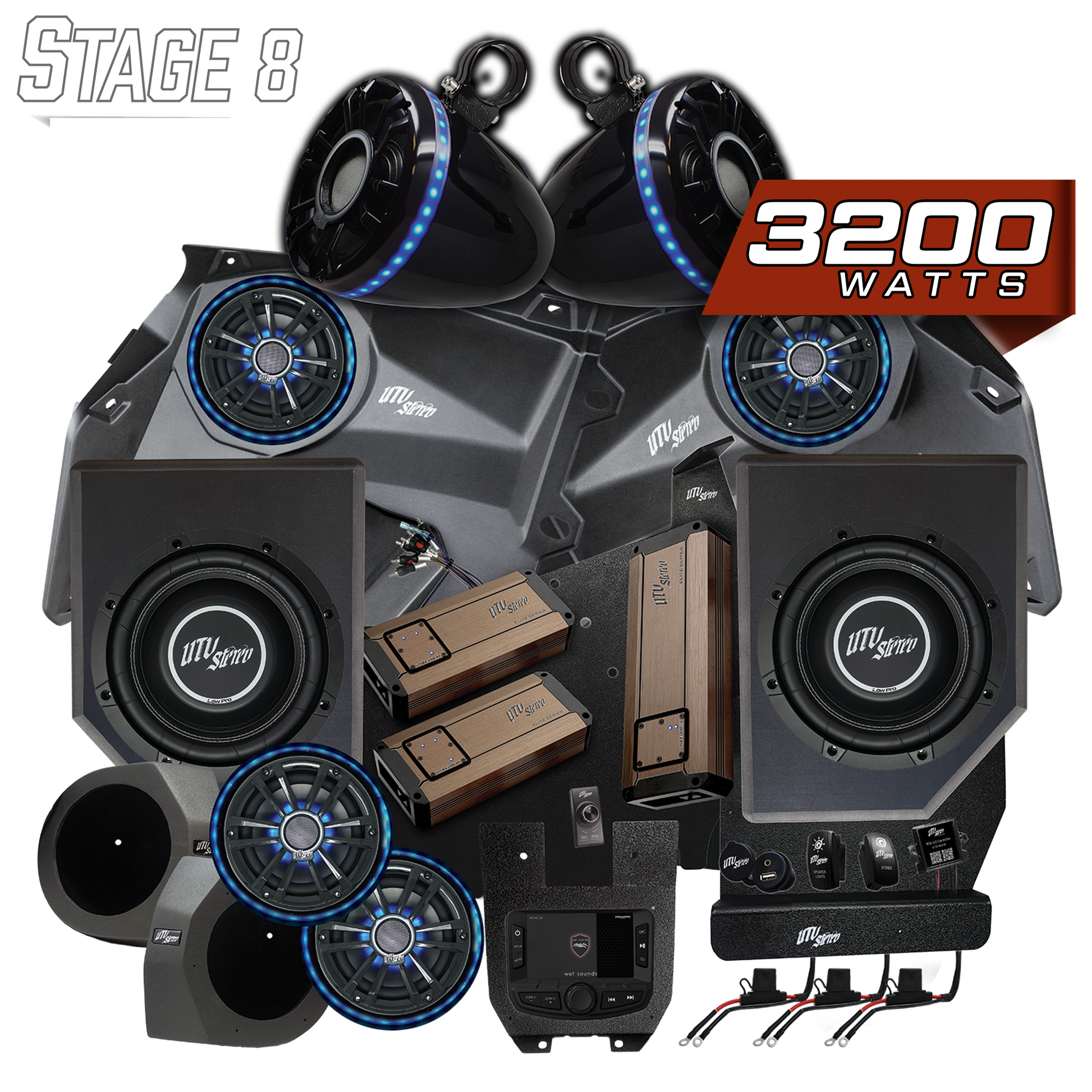 Can-Am® X3 Elite Series Stage 8 Stereo Kit | UTVS-X3-S8-E Dunes 2 Dezert SXS