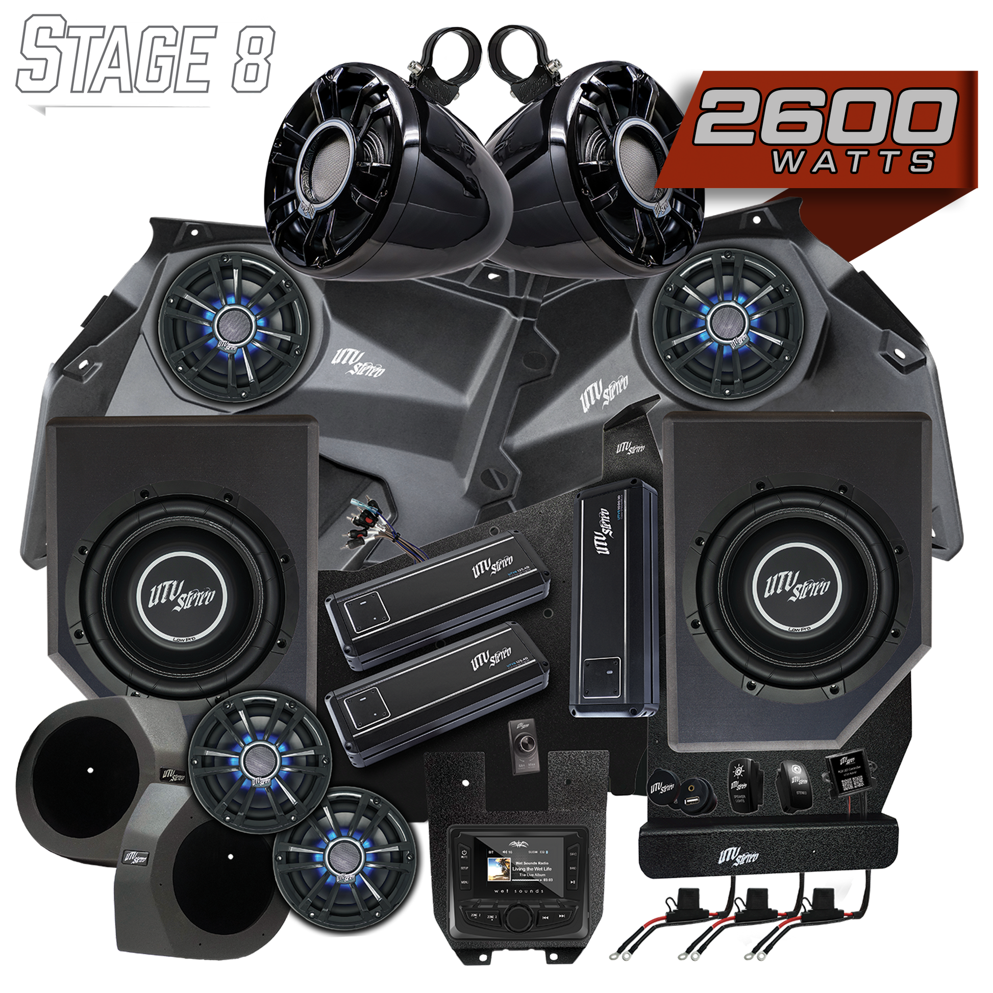 Can-Am® X3 Signature Series Stage 8 Stereo Kit | UTVS-X3-S8-S Dunes 2 Dezert SXS