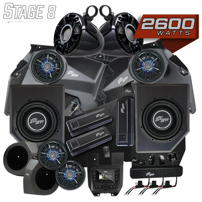 Can-Am® X3 Signature Series Stage 8 Stereo Kit | UTVS-X3-S8-S Dunes 2 Dezert SXS