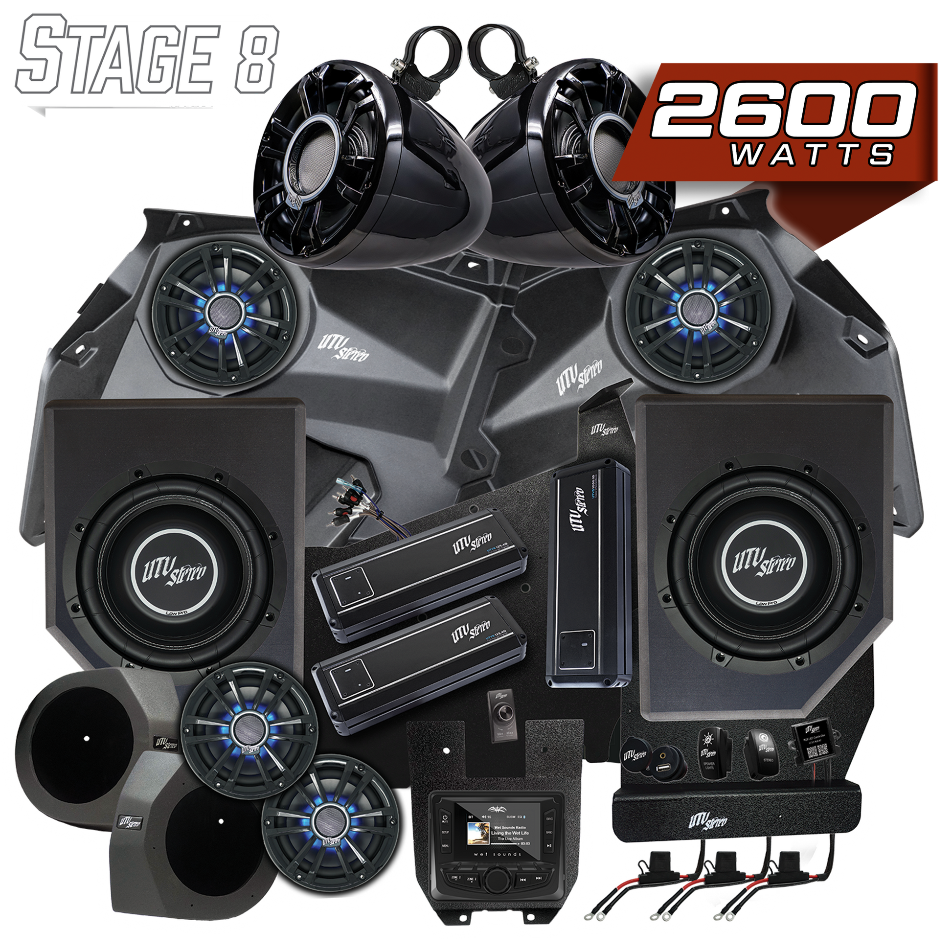 Can-Am® X3 Signature Series Stage 8 Stereo Kit | UTVS-X3-S8-S Dunes 2 Dezert SXS