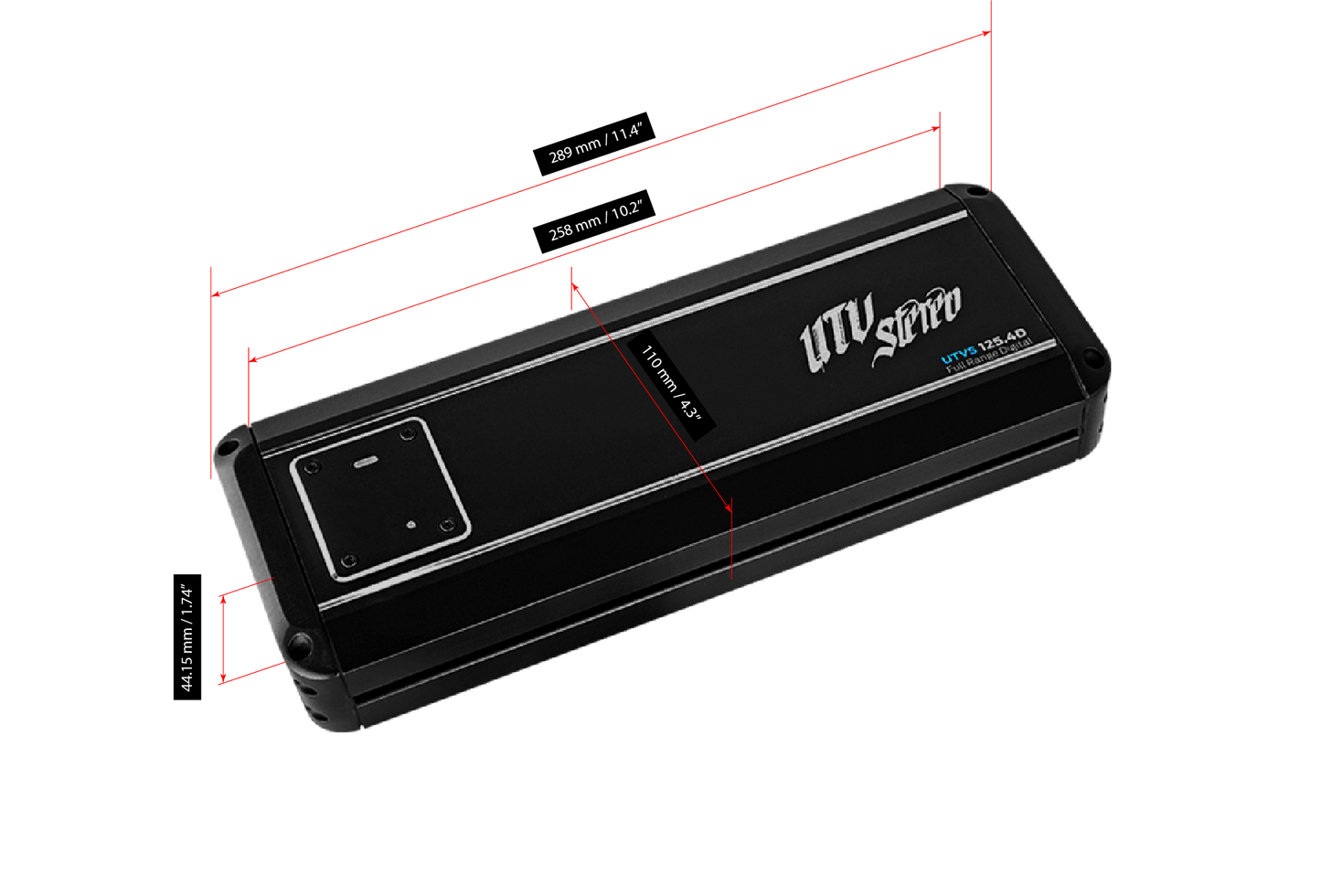 Signature Series 800W 4-Channel Amplifier | UTVS125.4D Dunes 2 Dezert SXS