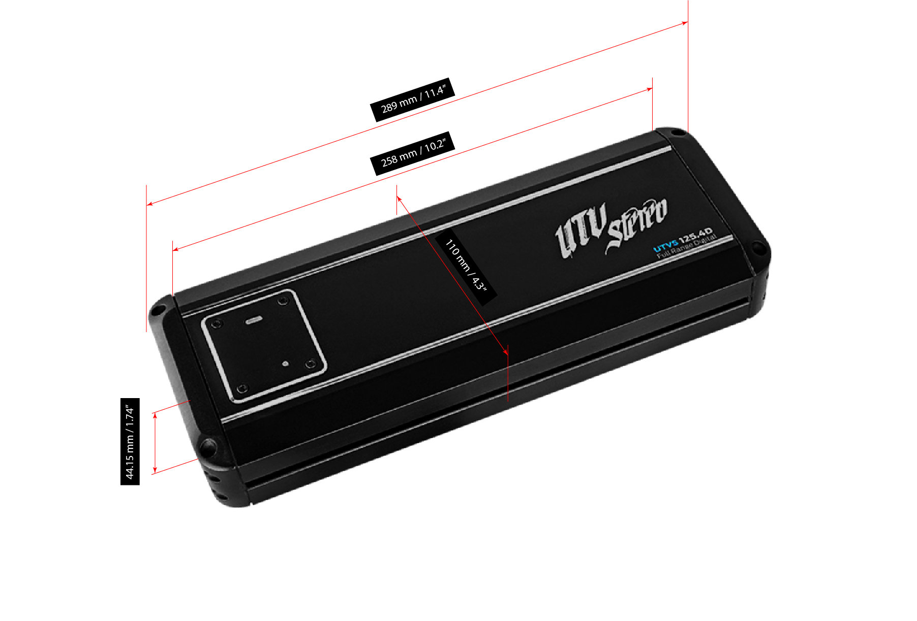 Signature Series 800W 4-Channel Amplifier | UTVS125.4D Dunes 2 Dezert SXS