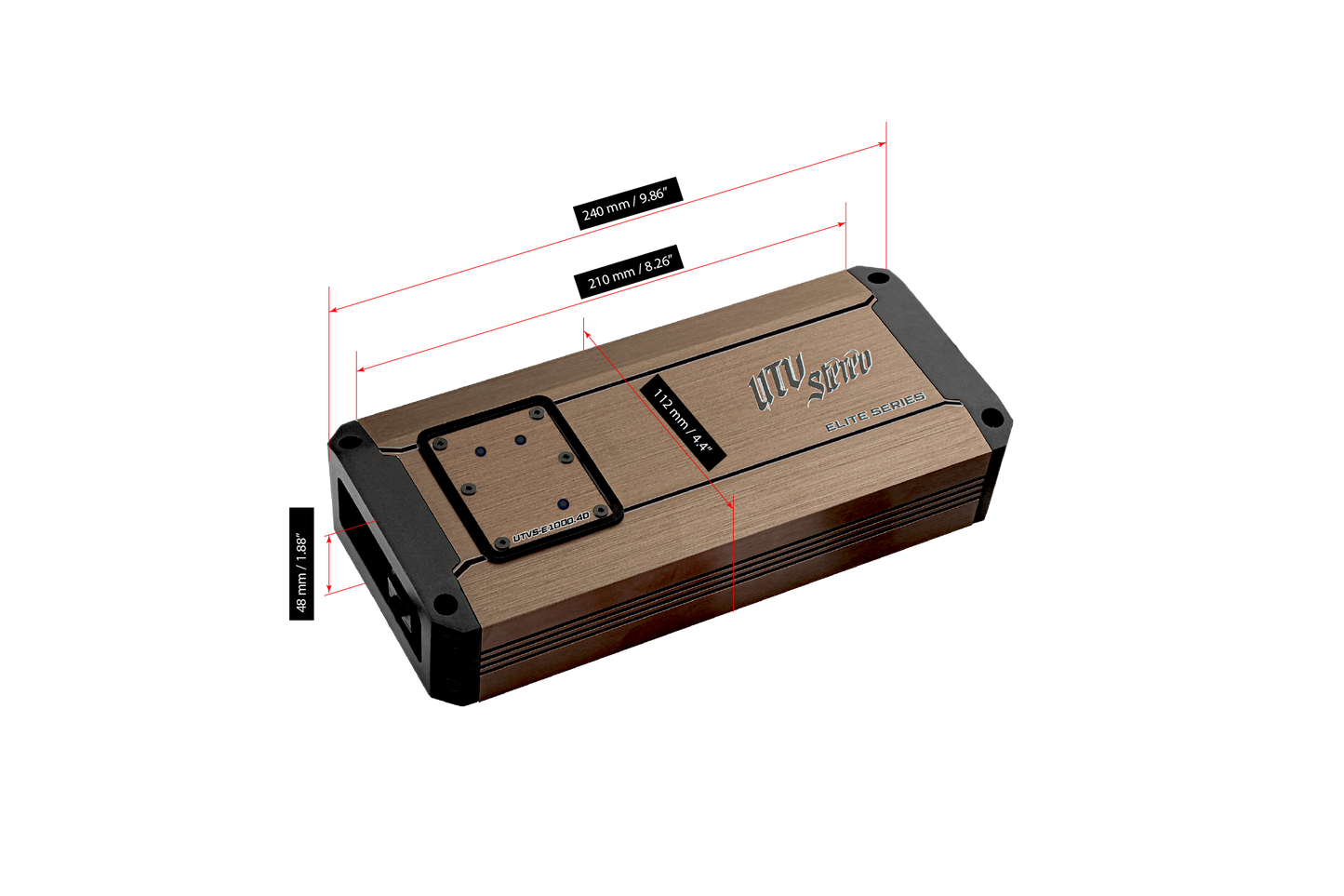 Elite Series 1000W 4-Channel Amplifier | UTVS-E1000.4D Dunes 2 Dezert SXS