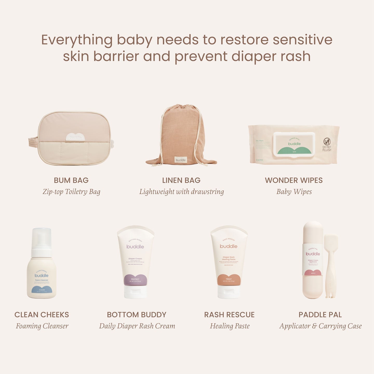 Buddle Ultimate Diaper Skincare Kit Buddle Skincare
