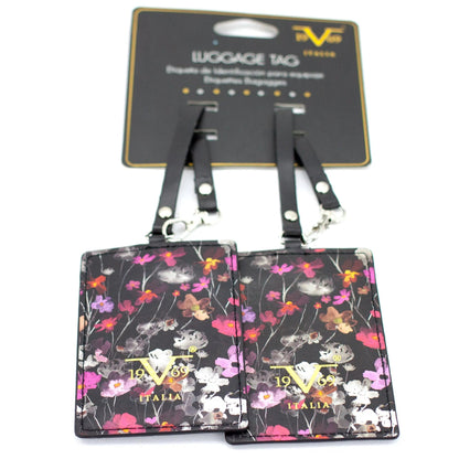 Runway Vegan Leather Luggage Tags Set