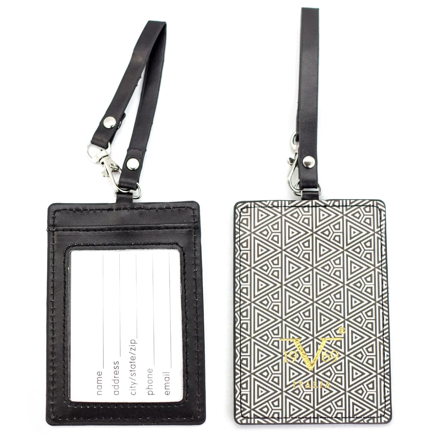 Runway Vegan Leather Luggage Tags Set