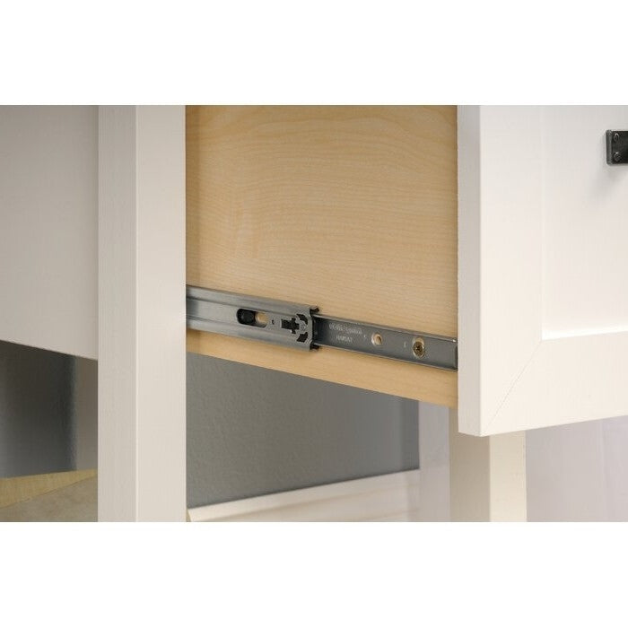 FarmHouse White Oak Top 2 Drawer Office Writing Desk - Made In USA FastFurnishings