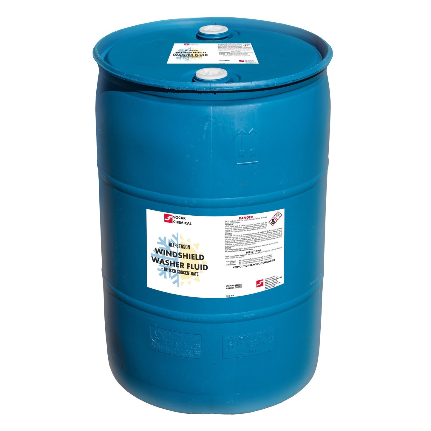 SOCAR Windshield Washer Fluid & De-Icer Concentrate - All-Season Formula Socar Chemical