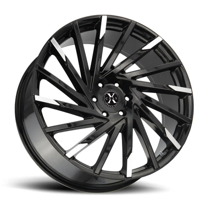 X02 Gloss Black Machined Tips Xcess