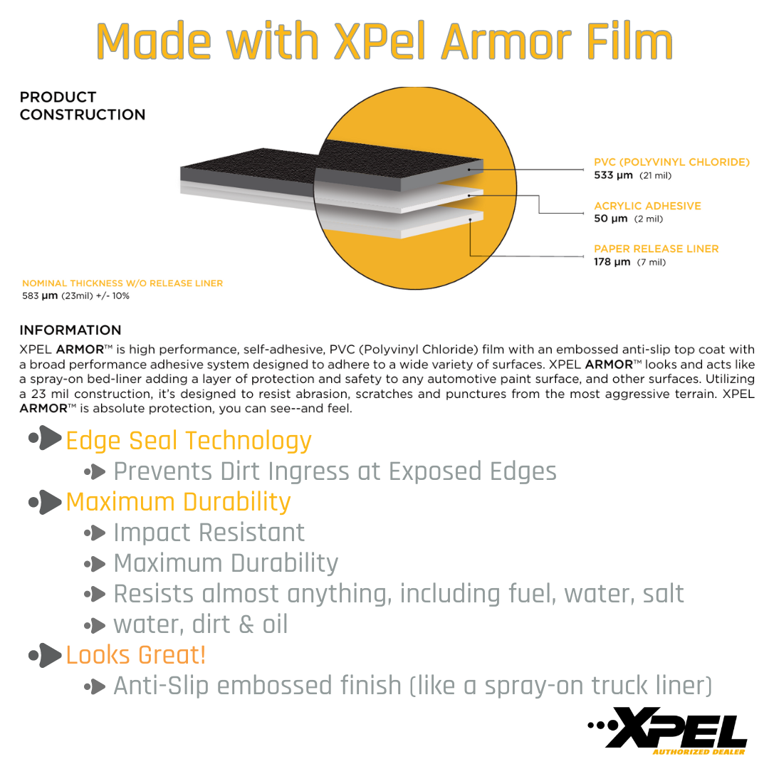 Xpel Armor Door Inserts for Cybertruck Abstract Ocean