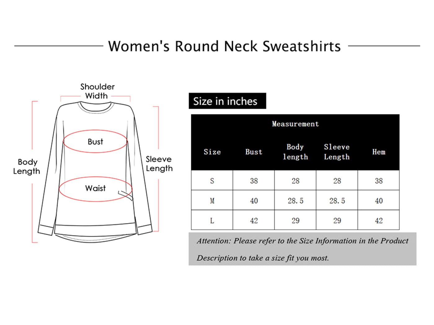 Long Sleeve Round Neck Casual T Shirts Blouses Sweatshirts Tunic Tops with Pocket Anna-Kaci Wholesale