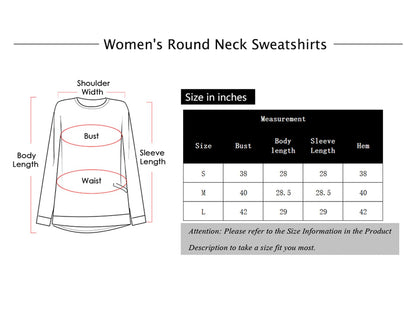 Long Sleeve Round Neck Casual T Shirts Blouses Sweatshirts Tunic Tops with Pocket Anna-Kaci Wholesale