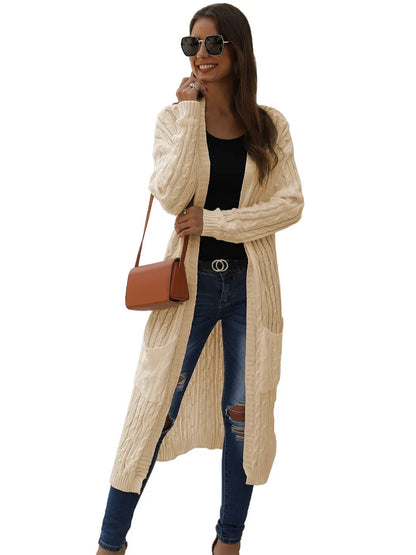 Knitted Long Sleeve Cardigan Sweater Anna-Kaci Wholesale