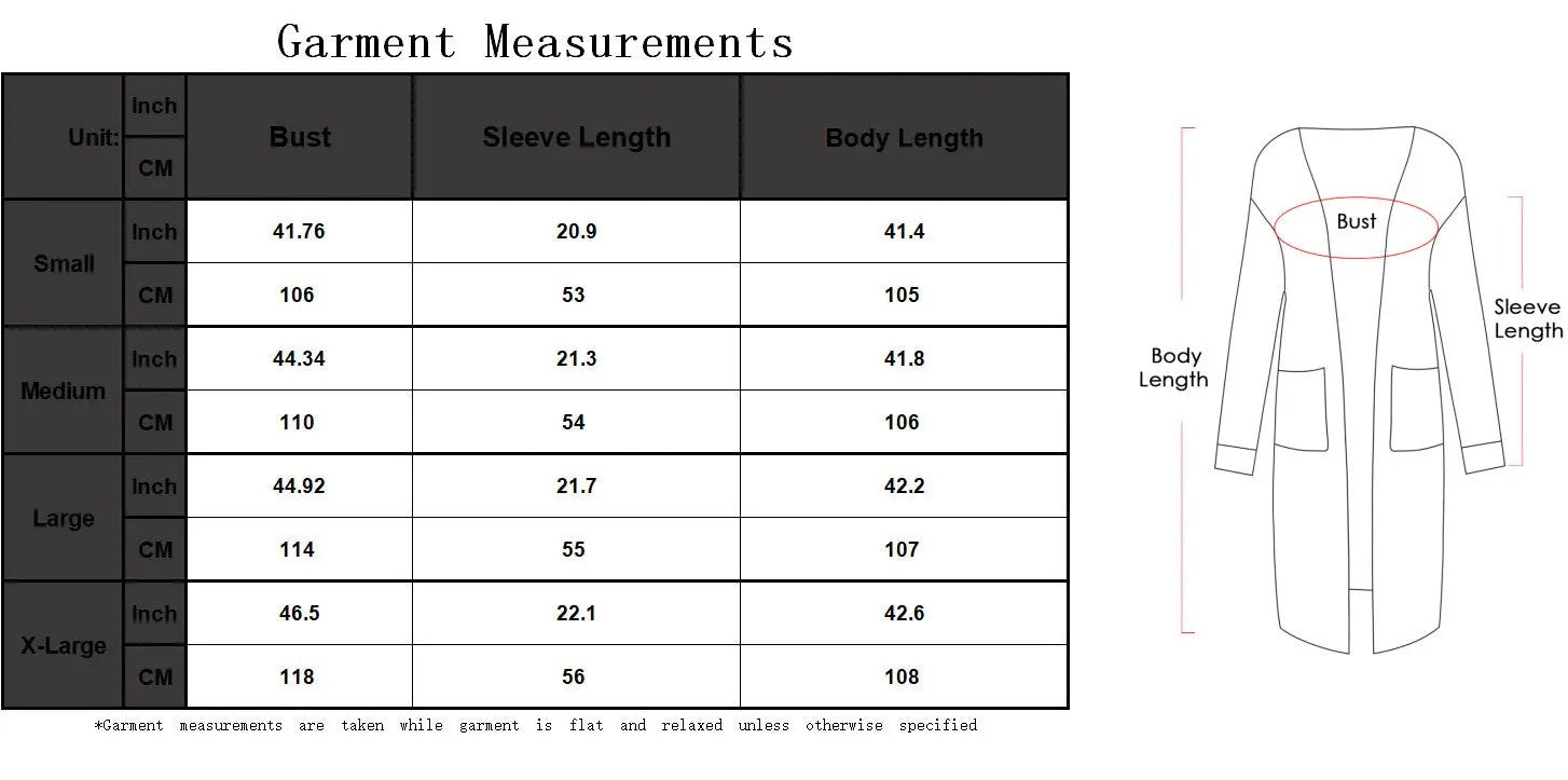 Knitted Long Sleeve Cardigan Sweater Anna-Kaci Wholesale