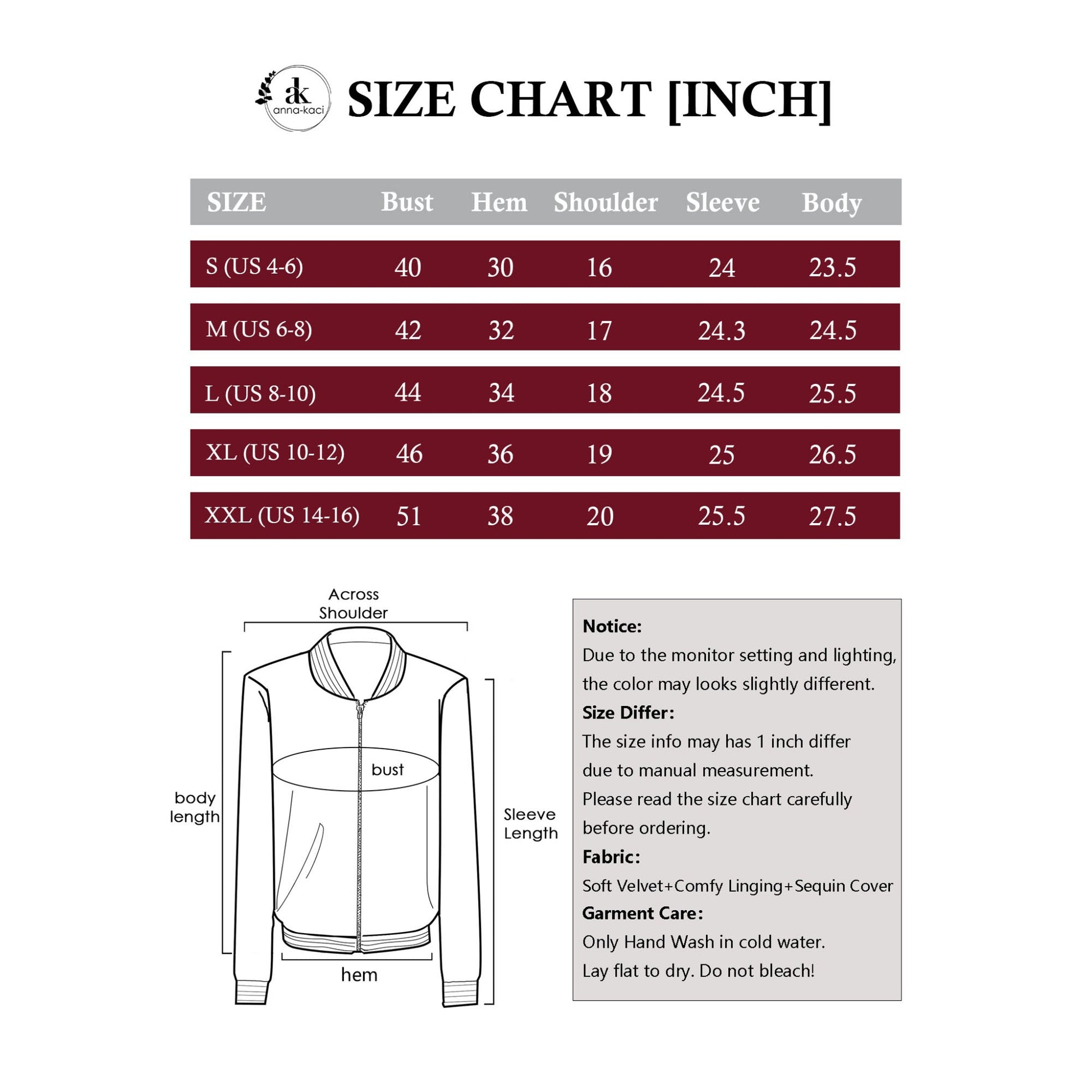 Sequin Bomber Jacket Zip Front Ribbed Cuffs and Hem Pockets Anna-Kaci Wholesale