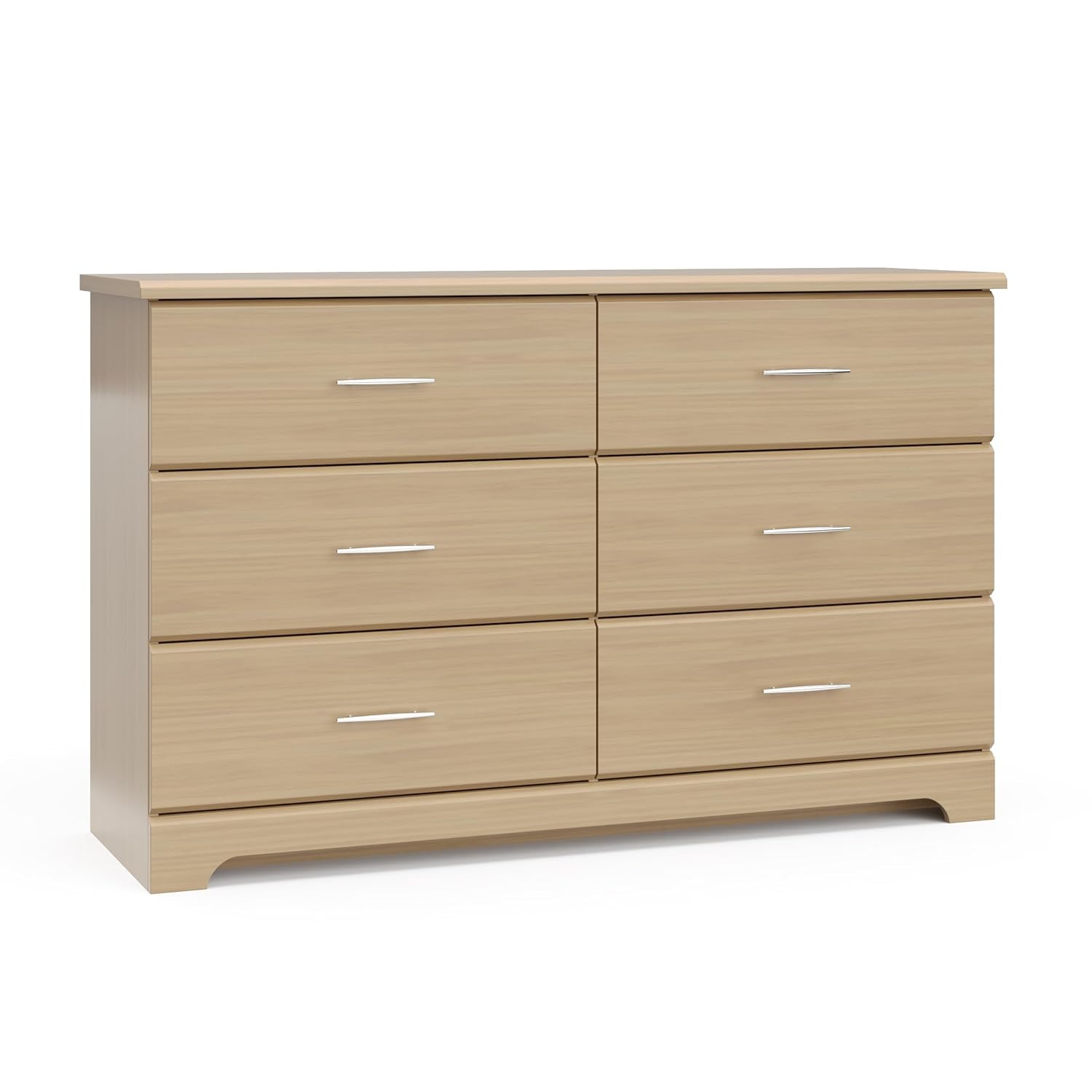 Brookside 6 Drawer Double Dresser (Driftwood) – Dresser for Nursery, 6 Drawer Dresser, Kids Dresser, Nursery Dresser Drawer Organizer, Chest of Drawers ShipItFurniture