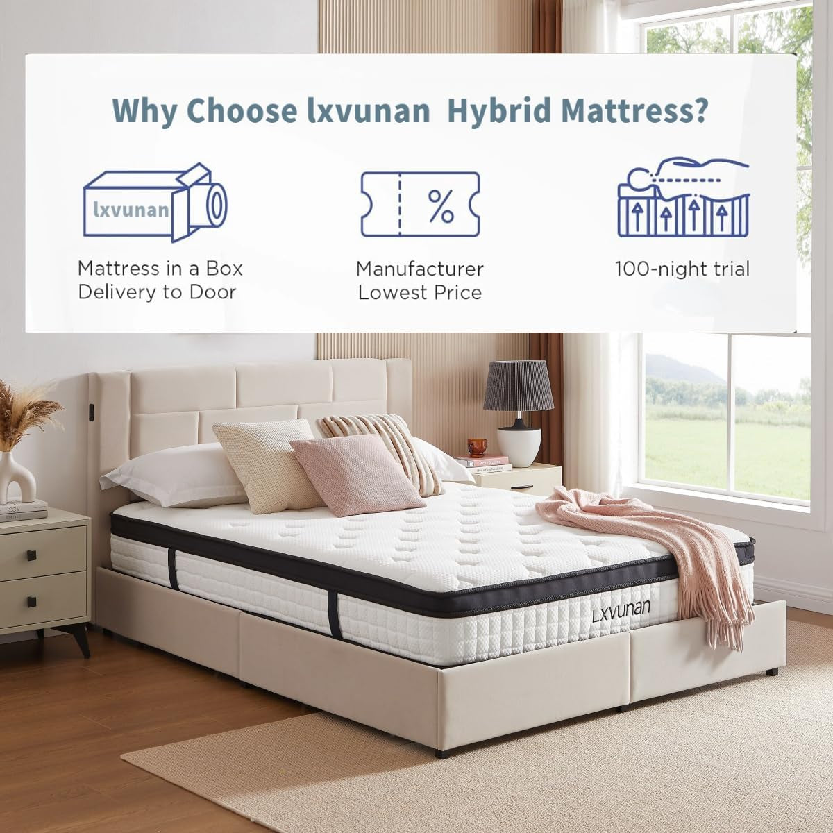 Comfortable 10 Inch Twin Mixed Spring Mattress Set