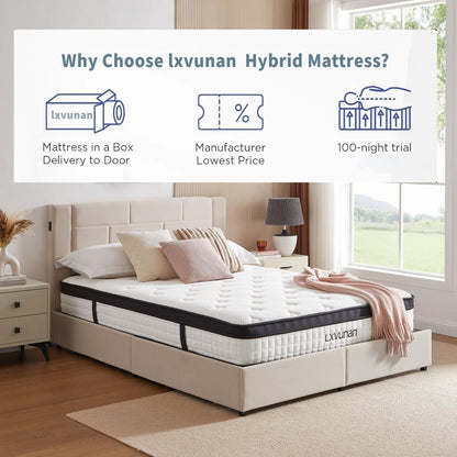 Comfortable 10 Inch Twin Mixed Spring Mattress Set