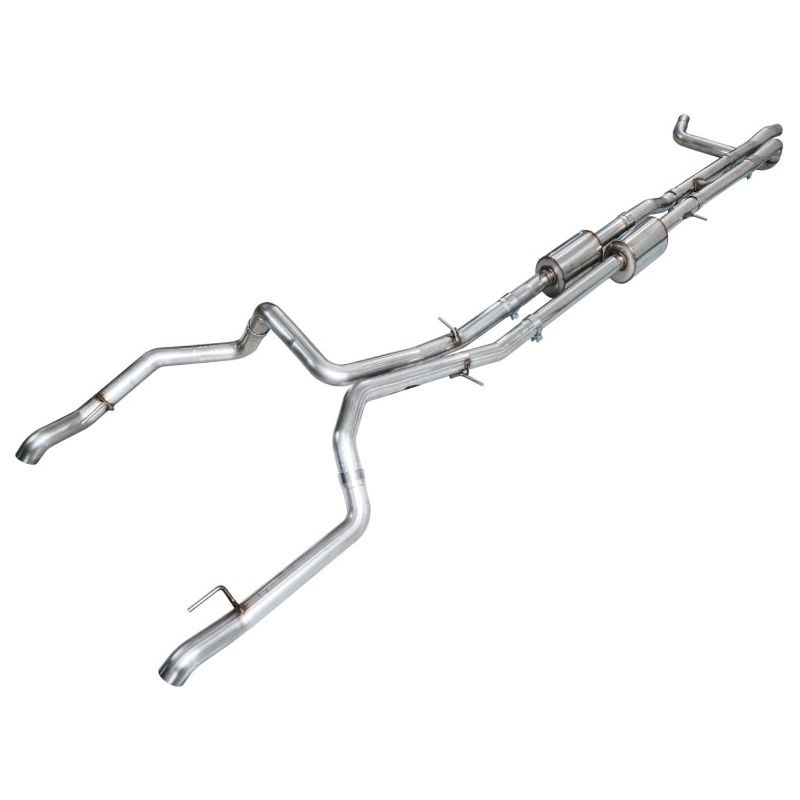 AWE 4th Gen GM 1500 6.2L Catback Split Rear Exit (w/ Bumper Cutouts) - OE Tips NP Motorsports