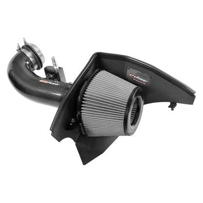 aFe 19-21 GM Trucks 5.3L/6.2L Track Series Carbon Fiber Cold Air Intake System W/ Pro Dry S Filters NP Motorsports