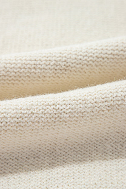 Evelyn Patched Drop Shoulder Sweater