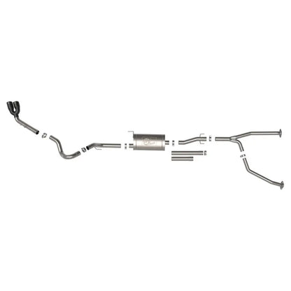 aFe 2022 Toyota Tundra V6-3.5L (tt) Vulcan Series 2.5in to 3in 304 SS Cat-Back Exhaust w/ Black Tip NP Motorsports
