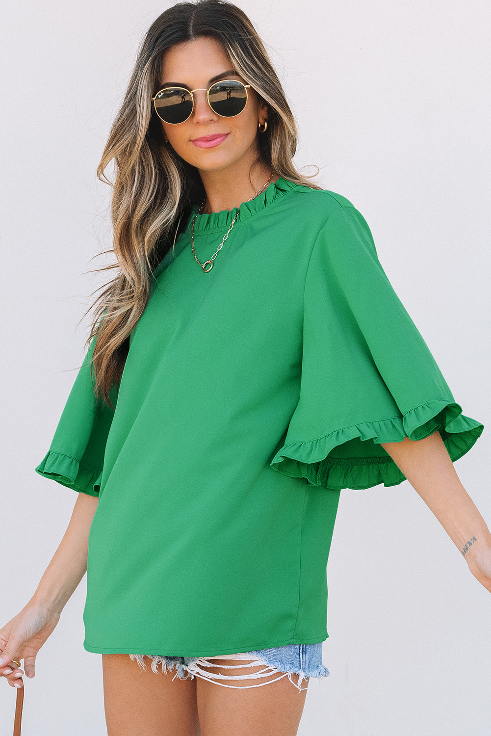 Holland Frilly Half Sleeve Blouse