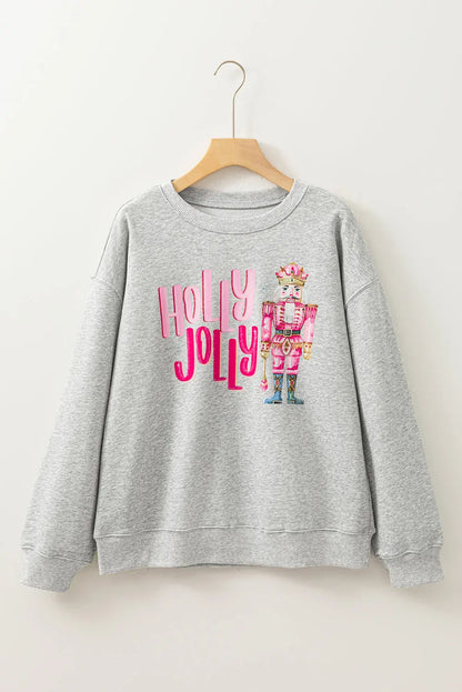 Emma Nutcracker Print Christmas Sweatshirt