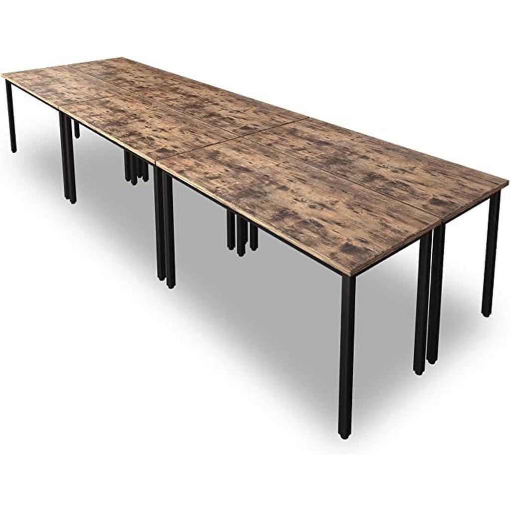 Rustic Vintage Brown Conference Table For 16 Seats ShipItFurniture