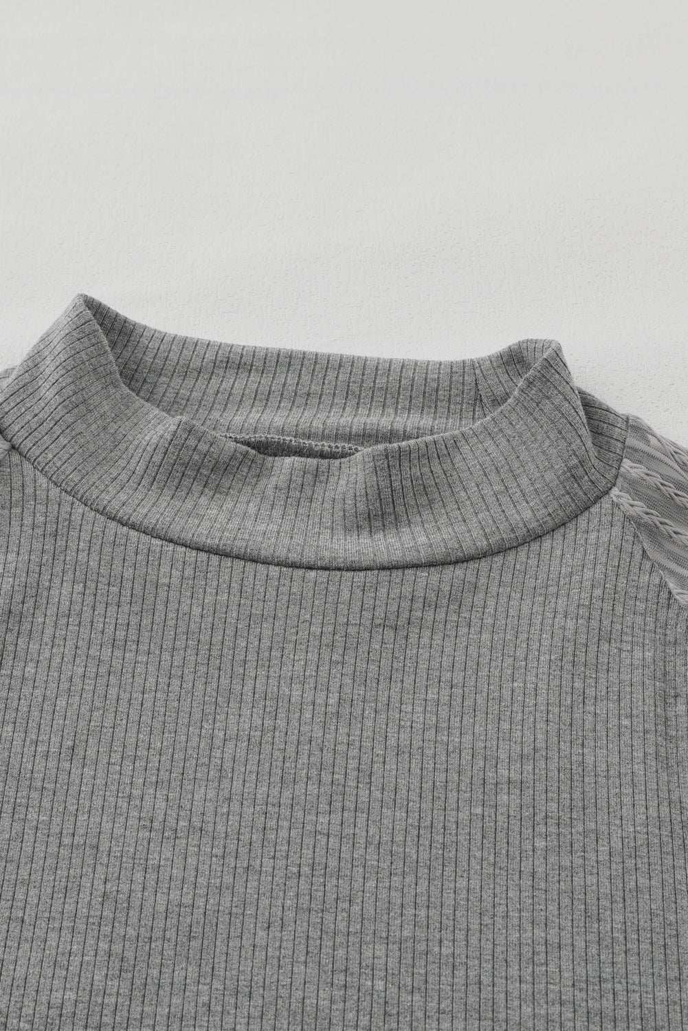 Elizabeth Crewneck Ribbed top Long Sleeve Top