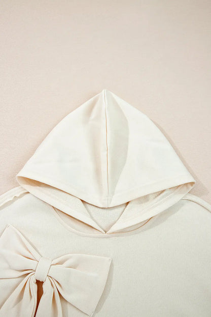 Raegwen Bow Detail Loose Hoodie