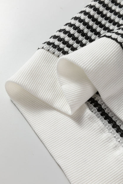 Taylor Hollowed Lace Patchwork Long Sleeve Top