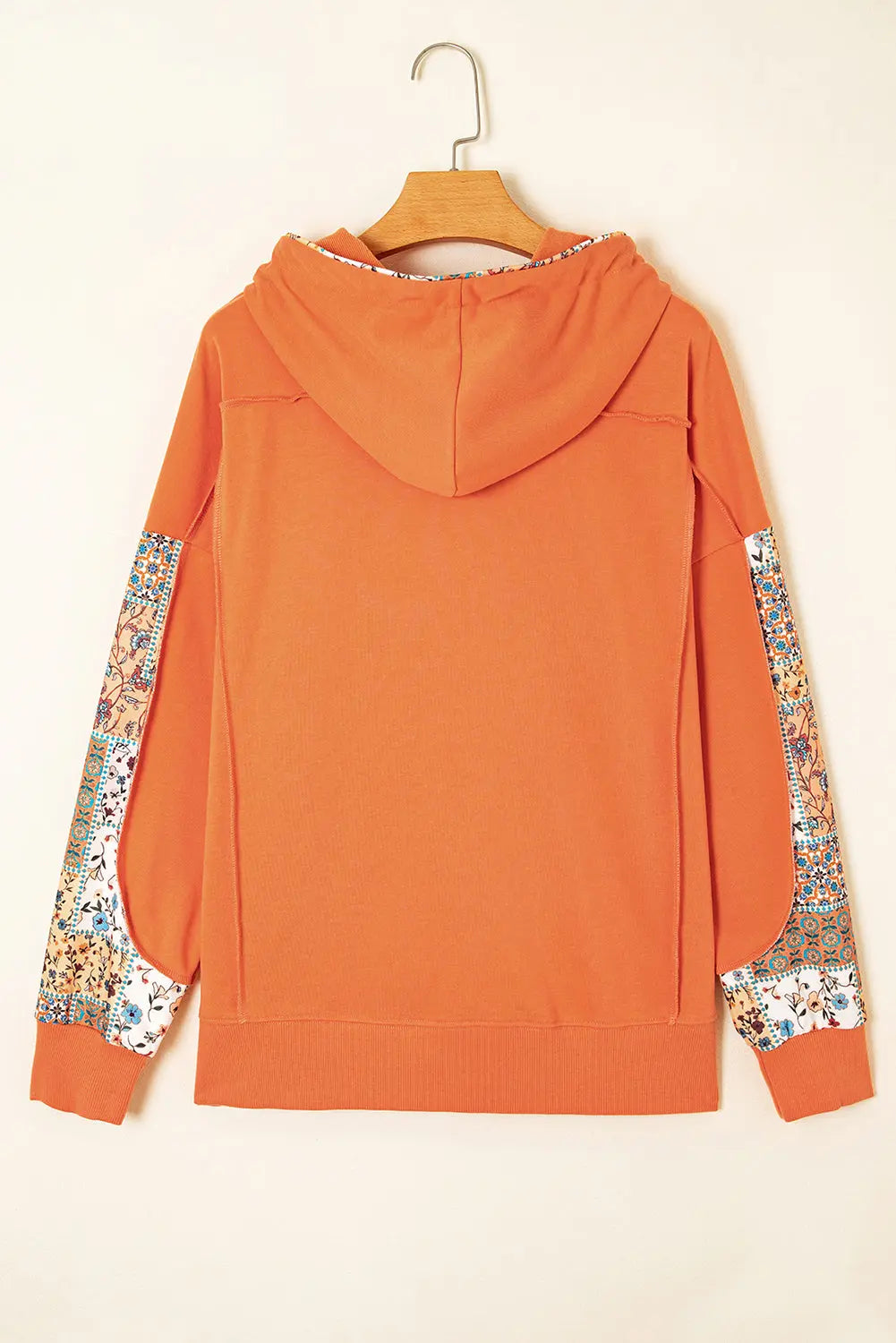 Myrassa Side Slit Drawstring Hoodie