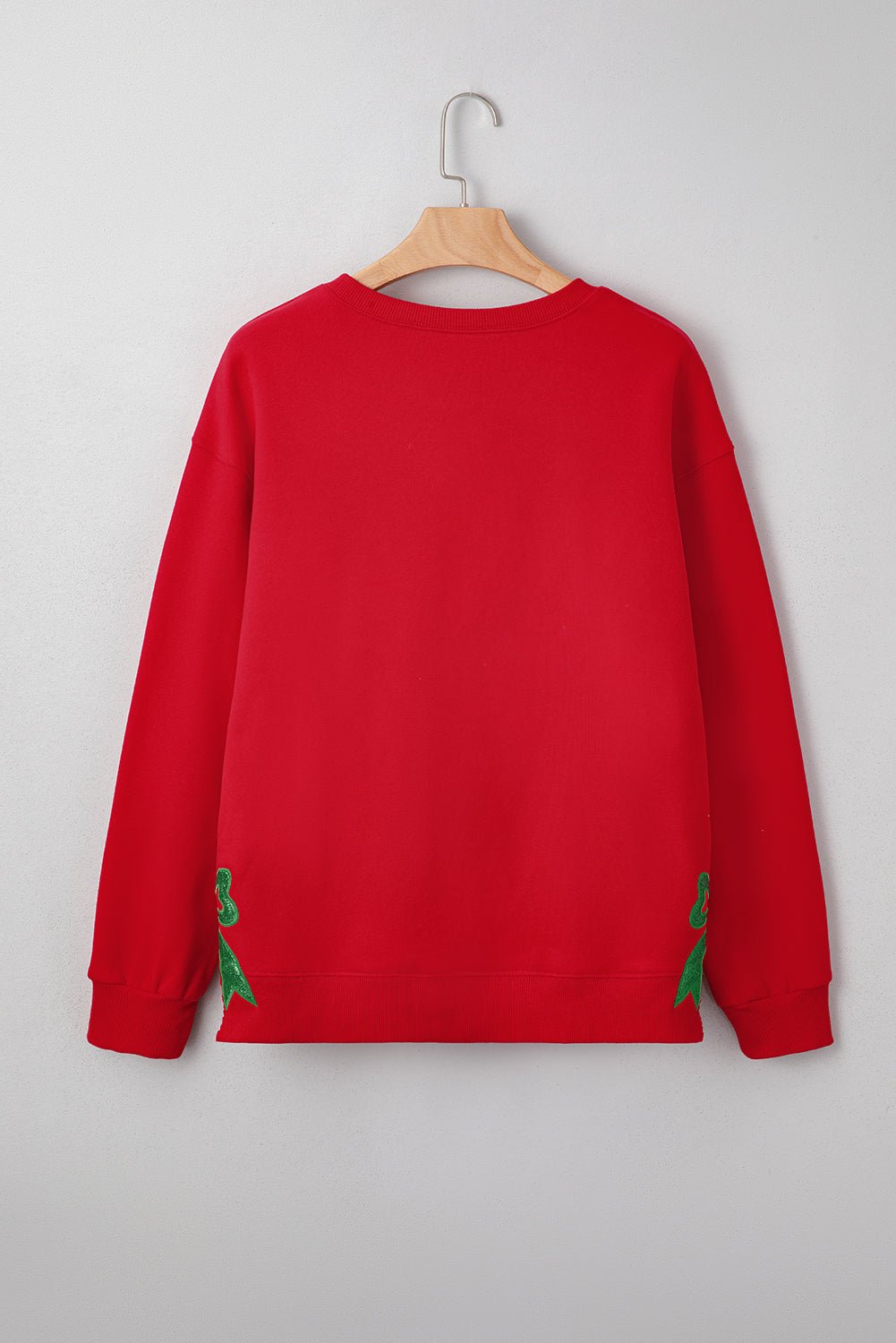 Paulina Bow Decor Christmas Sweatshirt