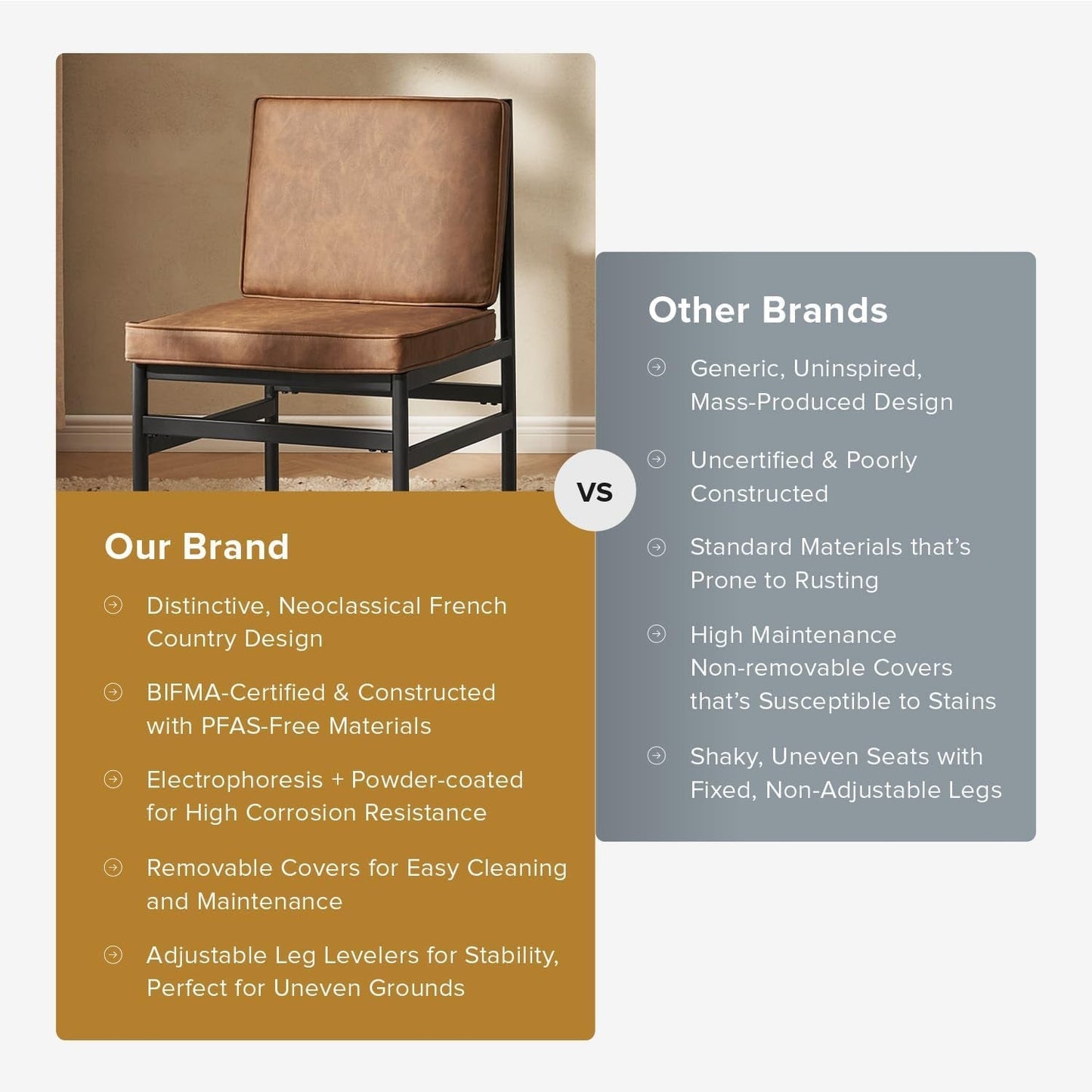 Black Dining Chairs With Removable Cushion Covers French ShipItFurniture