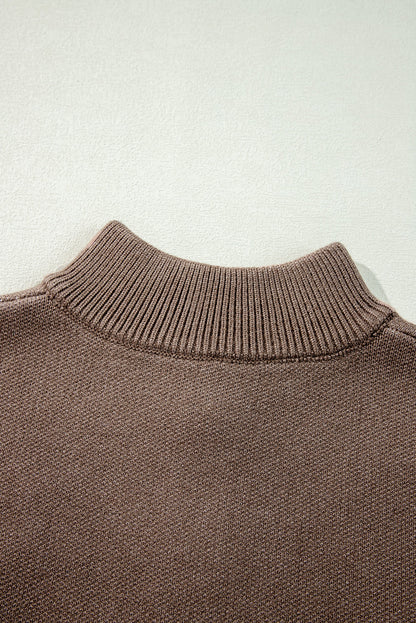 Eleanor Half Zipper Stand Sweater