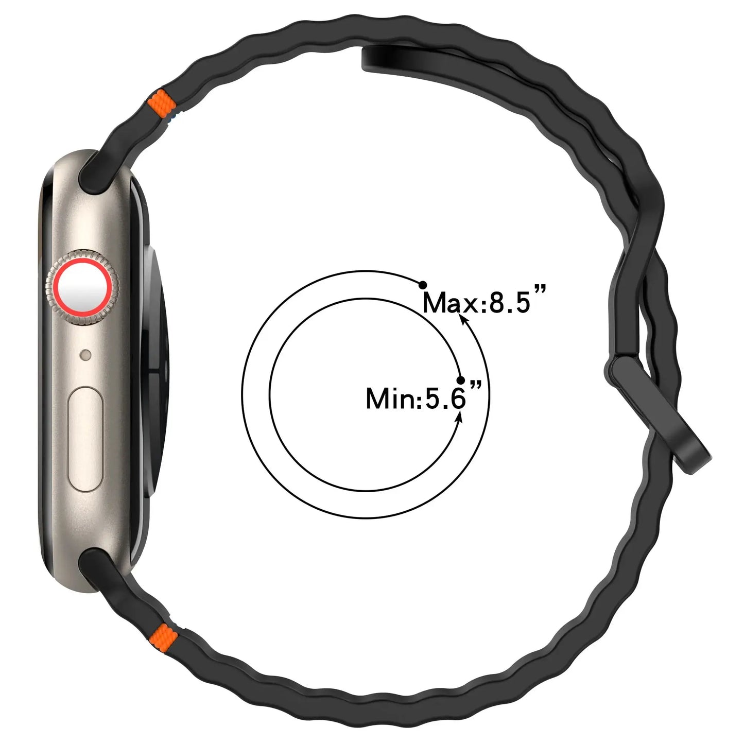 Silicone Strap for Apple watch Ultra Band 49mm 46mm 45mm 42mm 44mm 40mm 41mm correa bracelet belt iWatch series 10 9 8 6 7 5 SE Get it from Bo