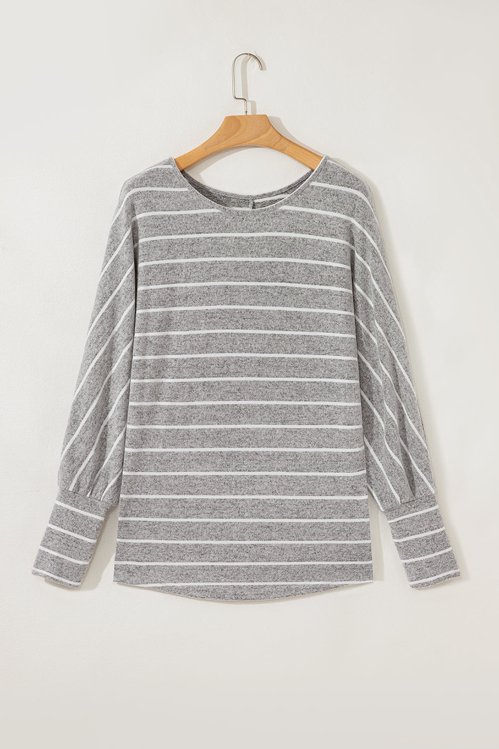 Bella Stripe Dolman Sleeve Top Threaded Pear