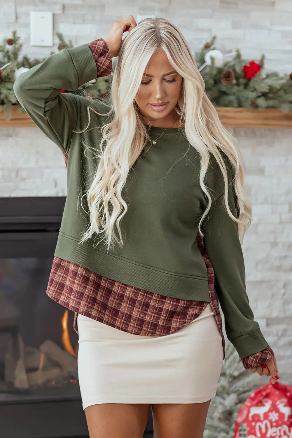 Rosa Patchwork Drop Shoulder Sweatshirt