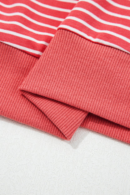 Hallie Puff Sleeve Stripe Hoodie