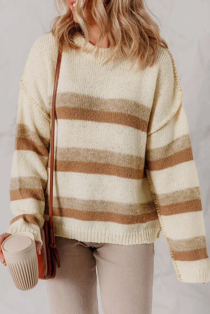 Elizabeth Shoulder Knit Baggy Sweater