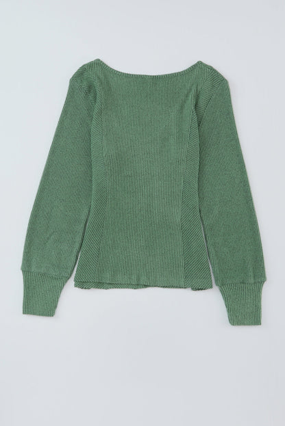 Harper U Textured Long Sleeve Top