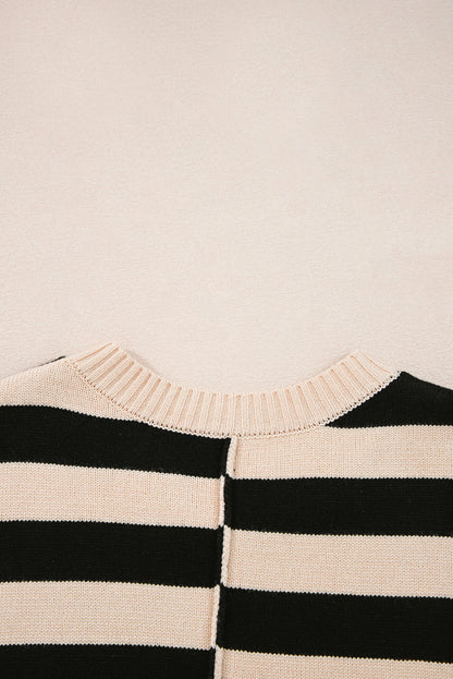 Sofia Waist Splicing Hem Sweater