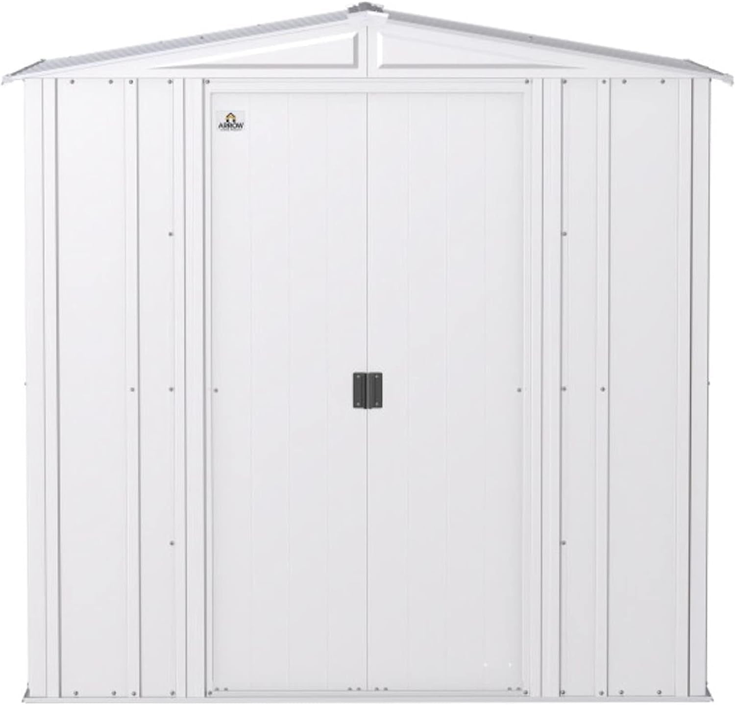 Classic Steel Storage Shed, 6X5, Flute Grey ShipItFurniture