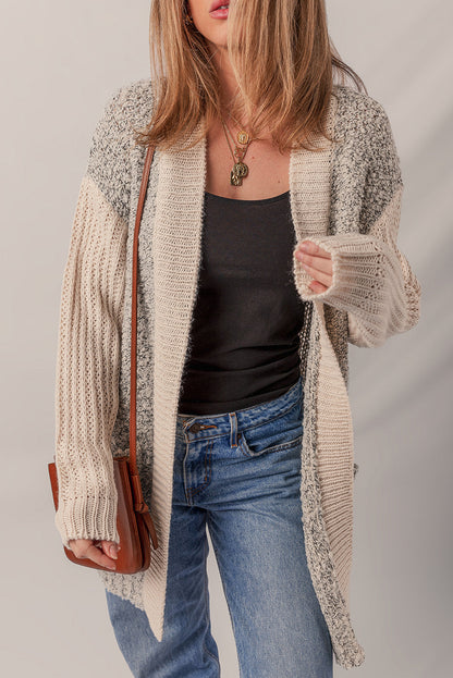 Sarah Side Pockets Open Front Cardigan