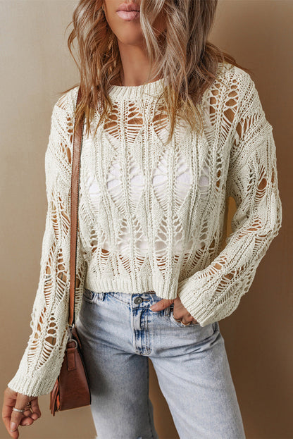 Olivia Crochet Loose Fit Sweater
