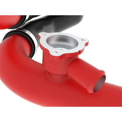 aFe 22-24 Ford Bronco Raptor BladeRunner Aluminum Hot and Cold Charge Pipe Kit Red NP Motorsports