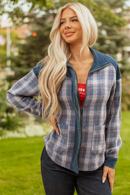 Latara Zip Up Snap Jacket