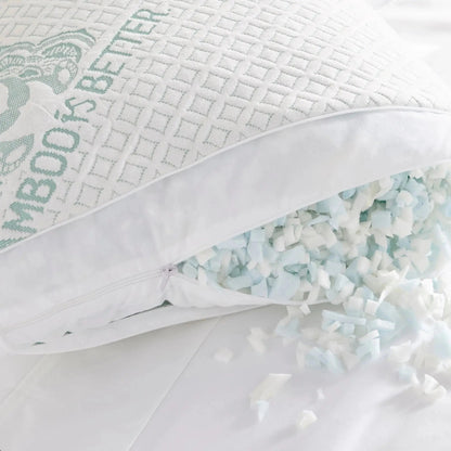 Adjustable Bamboo Cooling Pillow | Queen & King - Get it from Bo