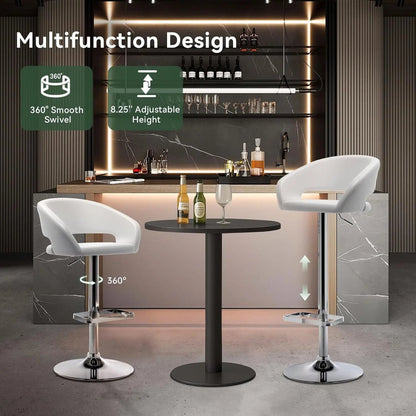 Adjustable Swivel Bar Stool with Arms and Footrest - Get it from Bo